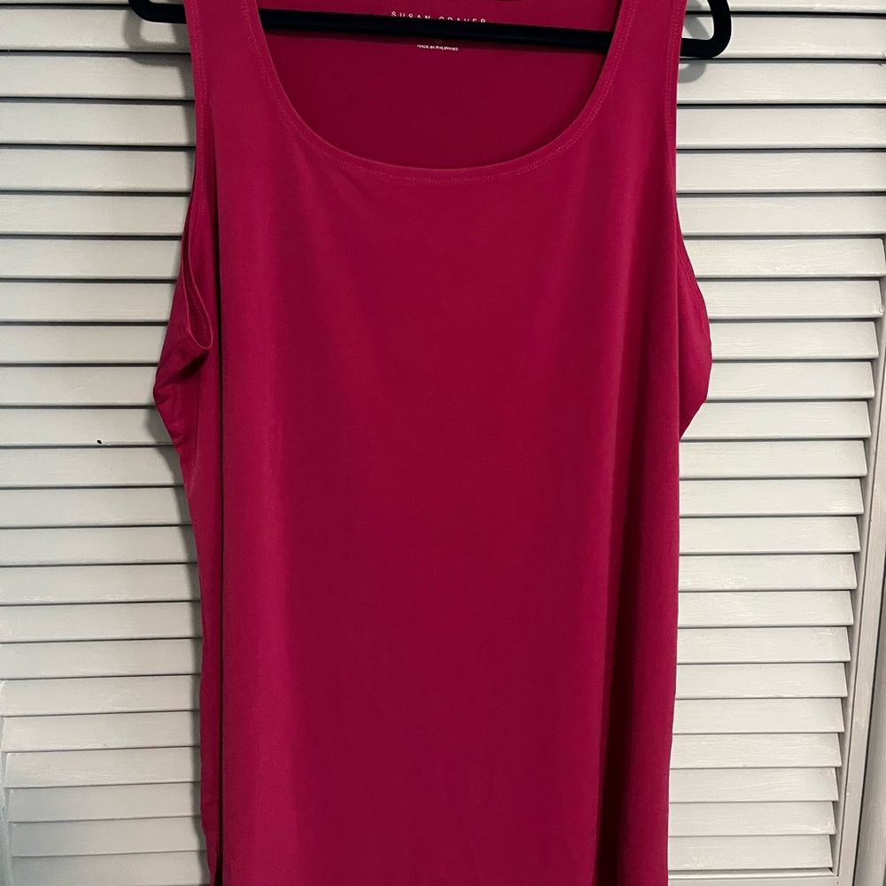 Susan Graver Fuchsia Tank Top
